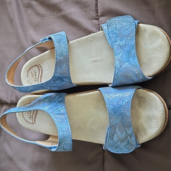 Dansko Blue Clog Strap Sandals Summer Casual Comfort Shoes - Picture 2 of 11